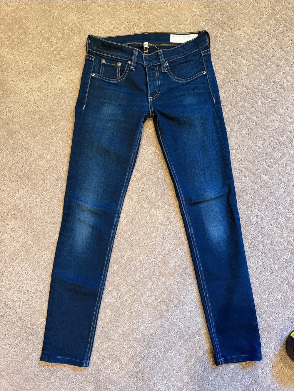 rag & bone Dark Wash Low Rise Skinny Ankle Jeans Size 24